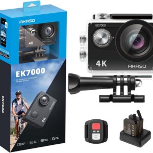 AKASO EK7000 4K30FPS 20MP ACTION CAMERA | ULTRA HD | UNDERWATER CAMERA | 170 DEGREE WIDE ANGLE