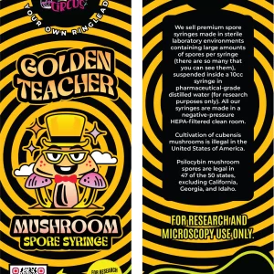 GOLDEN TEACHER | LIQUID CULTURE SYRINGE 10CC