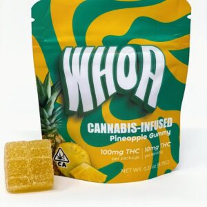 WHOA | PINEAPPLE GUMMY BITES (100MG)