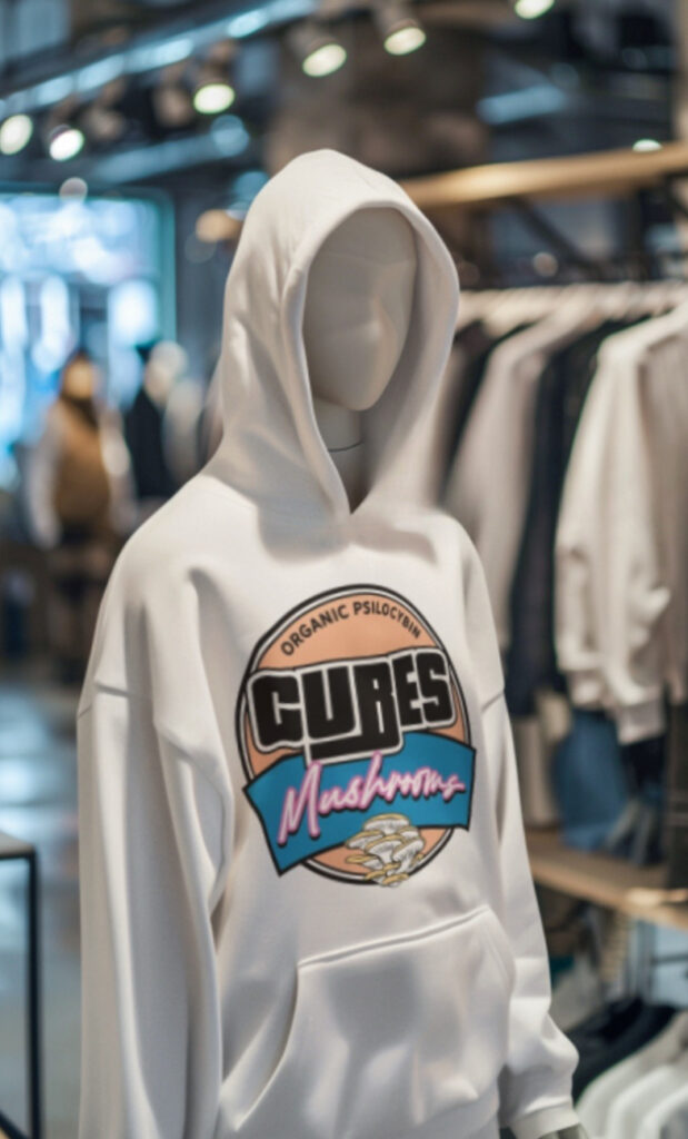 CUBES CO “MUSHROOMS” LOGO HOODIE
